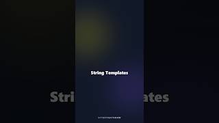 String Templates - JavaScript vs Kotlin