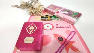 Personalized Soft Prayer Mat for Kids Quran Tasbeeh Islamic Gift Set screenshot 4