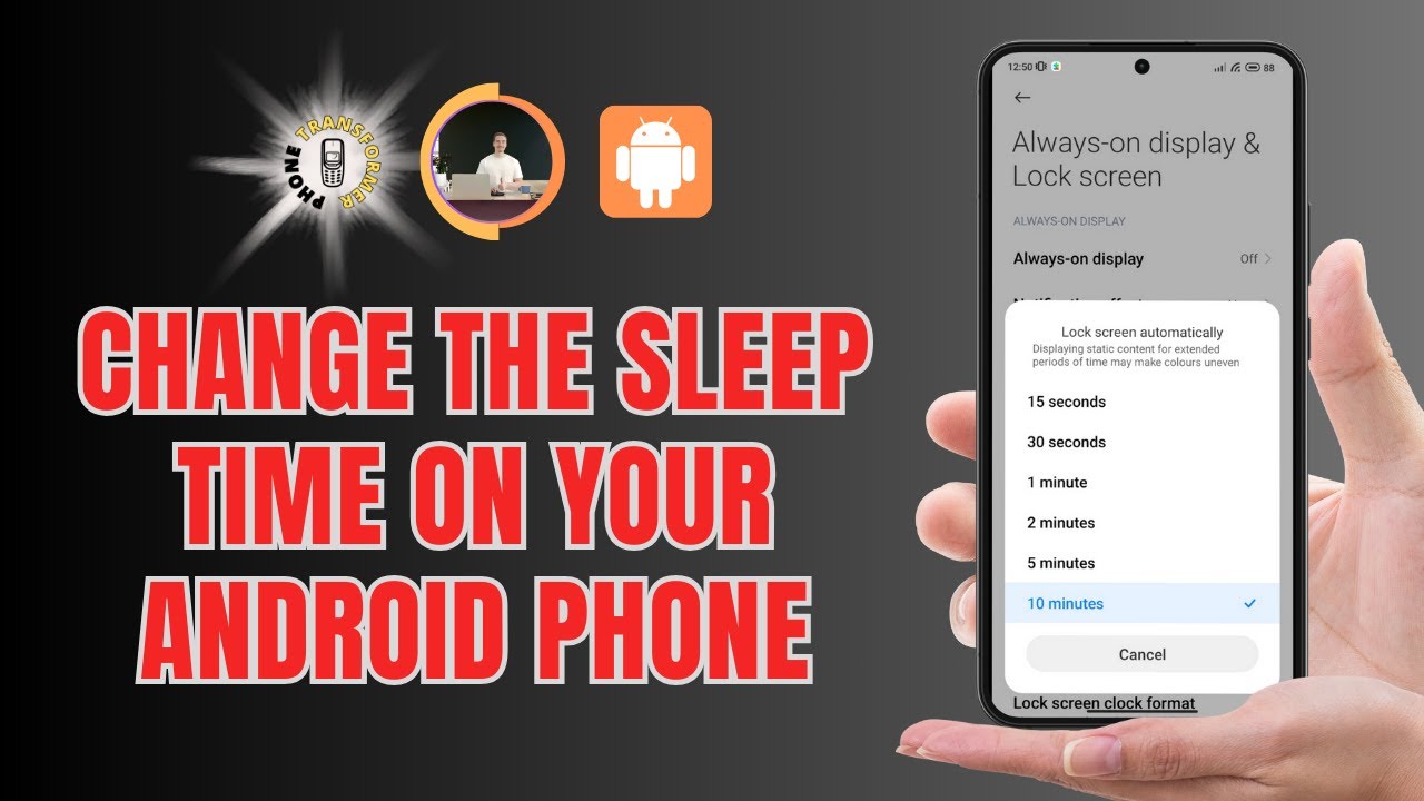 How to Change the Sleep Time on Your Android Phone - YouTube