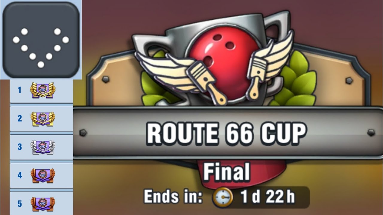 Tournament Final Pattern 4 Route 66 - Bowling Crew-3D bowling game