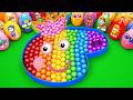 Satisfying ASMR | Making Rainbow Peppa Pig Candy Bathtub by Mixing Mystery Slime Eggs Colorful