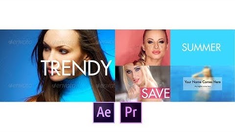 Premiere Pro Template: Fast and Dynamic Slideshow + Free Font