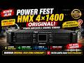 POWER FEST MHX 4×1400 ORIGINAL! Power Amplifier 4 Channel Terbaru, Suara Ganas &amp; Stabil