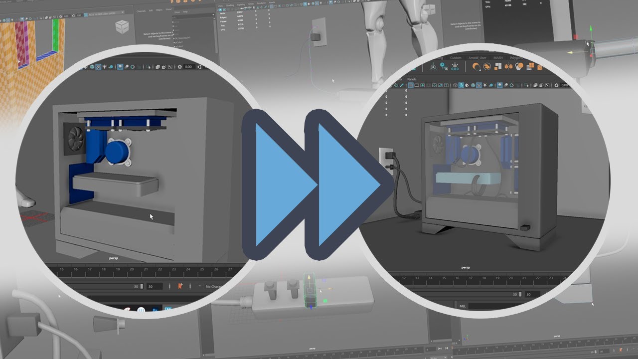 BUILDING THE ULTIMATE GAMING PC... kinda [Part 2] | Maya 3D Hard ...
