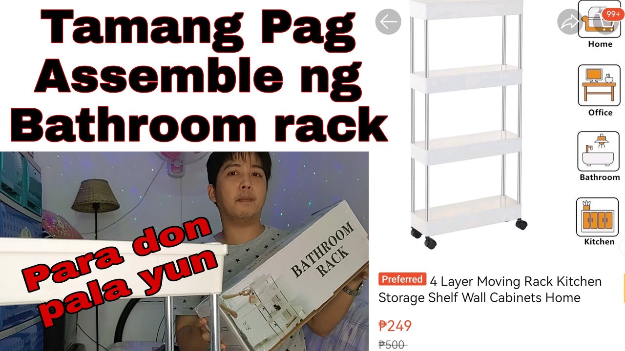 How to Assemble Bathroom Rack. Step by Step. - YouTube