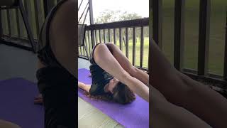 A Beautiful Girl Is Doing Yoga 