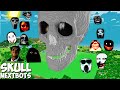 SURVIVAL GIANT SKULL BASE JEFF THE KILLER and SCARY NEXTBOTS in Minecraft Gameplay - Coffin Meme