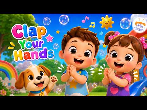 Clap Your Hands with Lyrics | Popular English Nursery Rhymes for Kids  and Baby Song