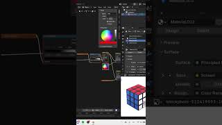Сделай Фотореалистичный кубик рубика в блендер #blender #3D #tutorial #fyp
