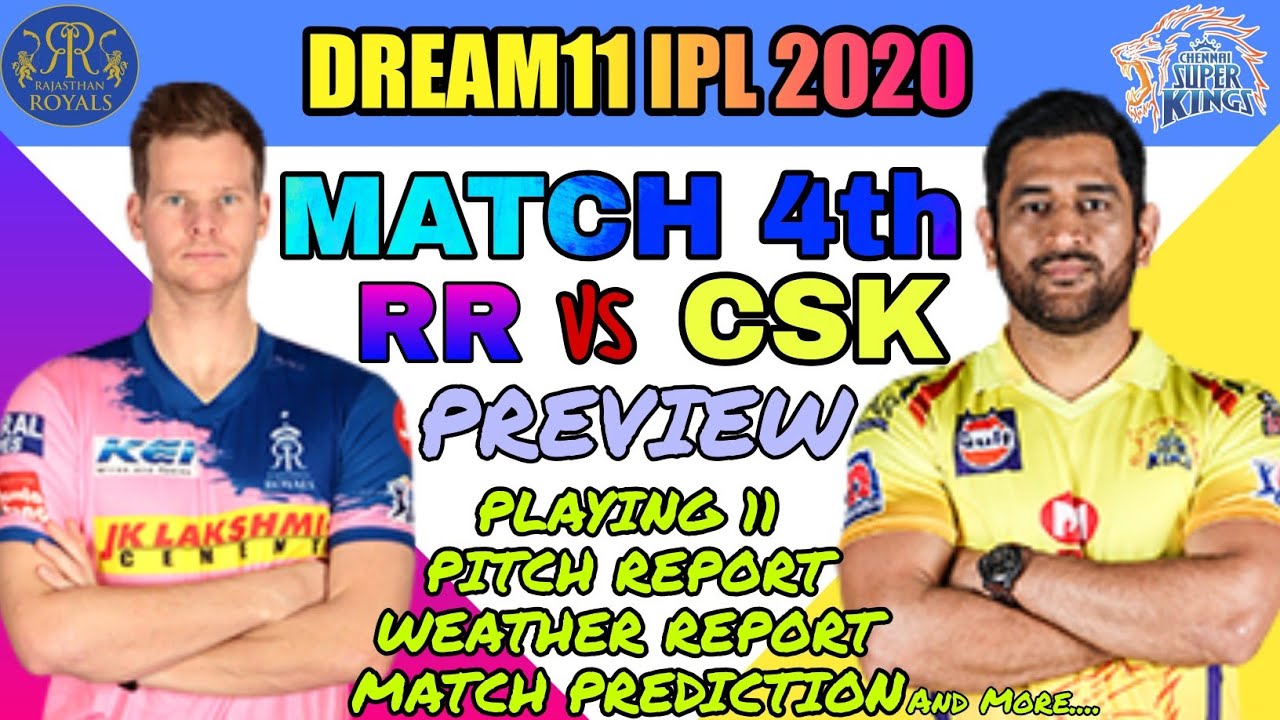 IPL 2020 : MATCH 4th RR vs CSK PREVIEW | PLAYING 11,PITCH REPORT,KEY BATTLE etc. | OUR CRICKET
