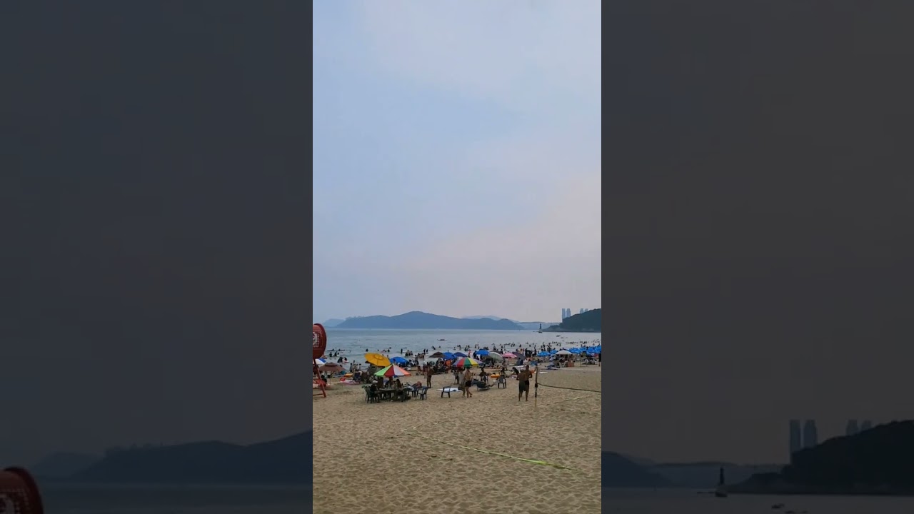 부산 해운대 해수욕장 실시간 #shorts