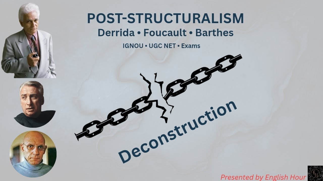 Post-Structuralism | Deconstruction | Derrida, Foucault, Barthes | Literary Criticism and Theory