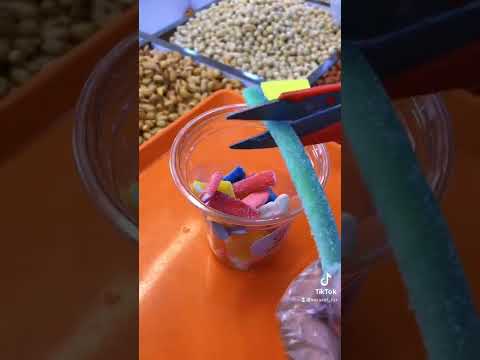 شلون نصنع كاسه لوز وسكر حلويات كاندي جيلاتين حلوى