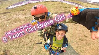 ⁣Paragliding 9 Years Old Girl, Pokhara Nepal ,Fun Flight