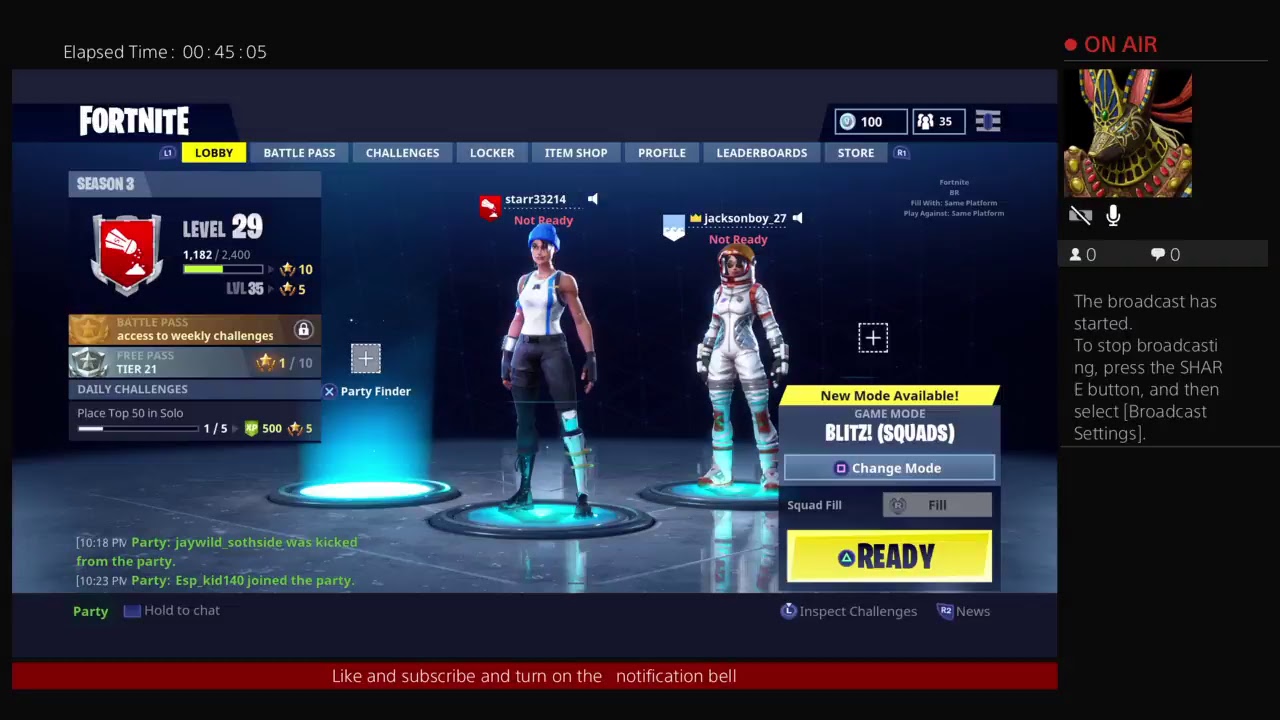 Playing fortnight - YouTube