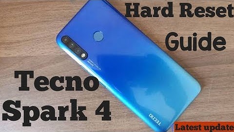 How to Hard Reset Tecno Spark 4 - Tecno KC8 Factory Reset Guid