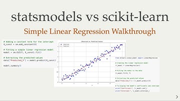 statsmodels or scikit-learn? Introduction to Simple Linear Regression with Python