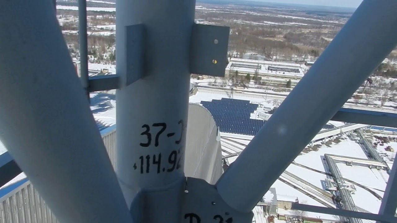 Вид с трубы 4-го блока ЧАЭС - YouTube