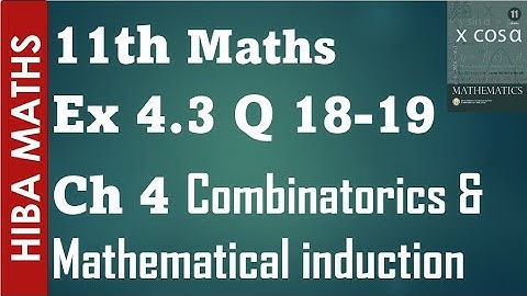 11th maths chapter 4 exercise 4.3 question 18-19  tn syllabus hiba maths