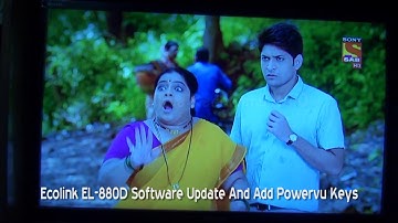 Ecolink EL 880D Software Update And Add Powervu Keys