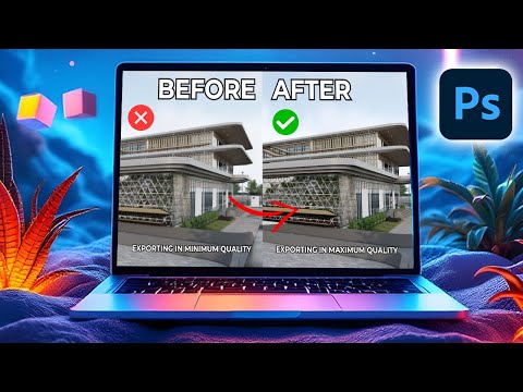 How To Export SHARP High Quality Images In Photoshop 2025 PNG JPEG PDF 