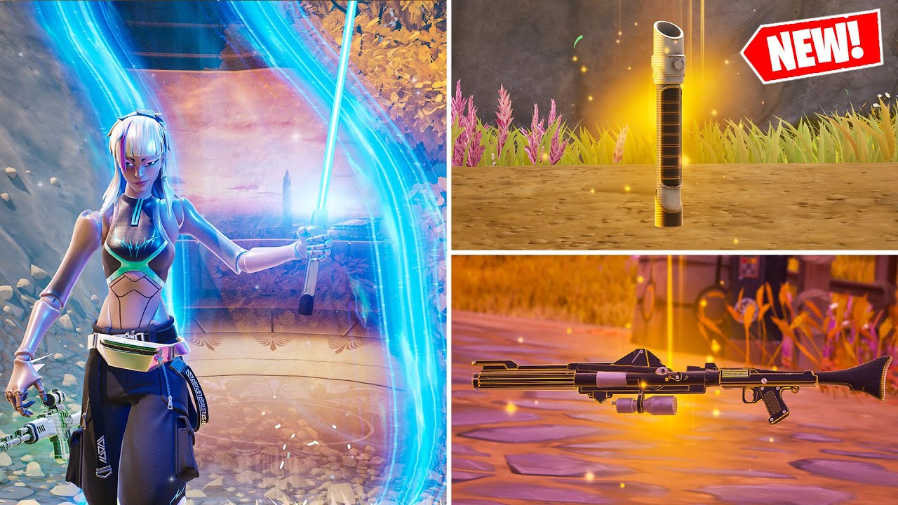 Fortnite New Mythic DC15 Blaster Rifle & Mythic Lightsaber Location
