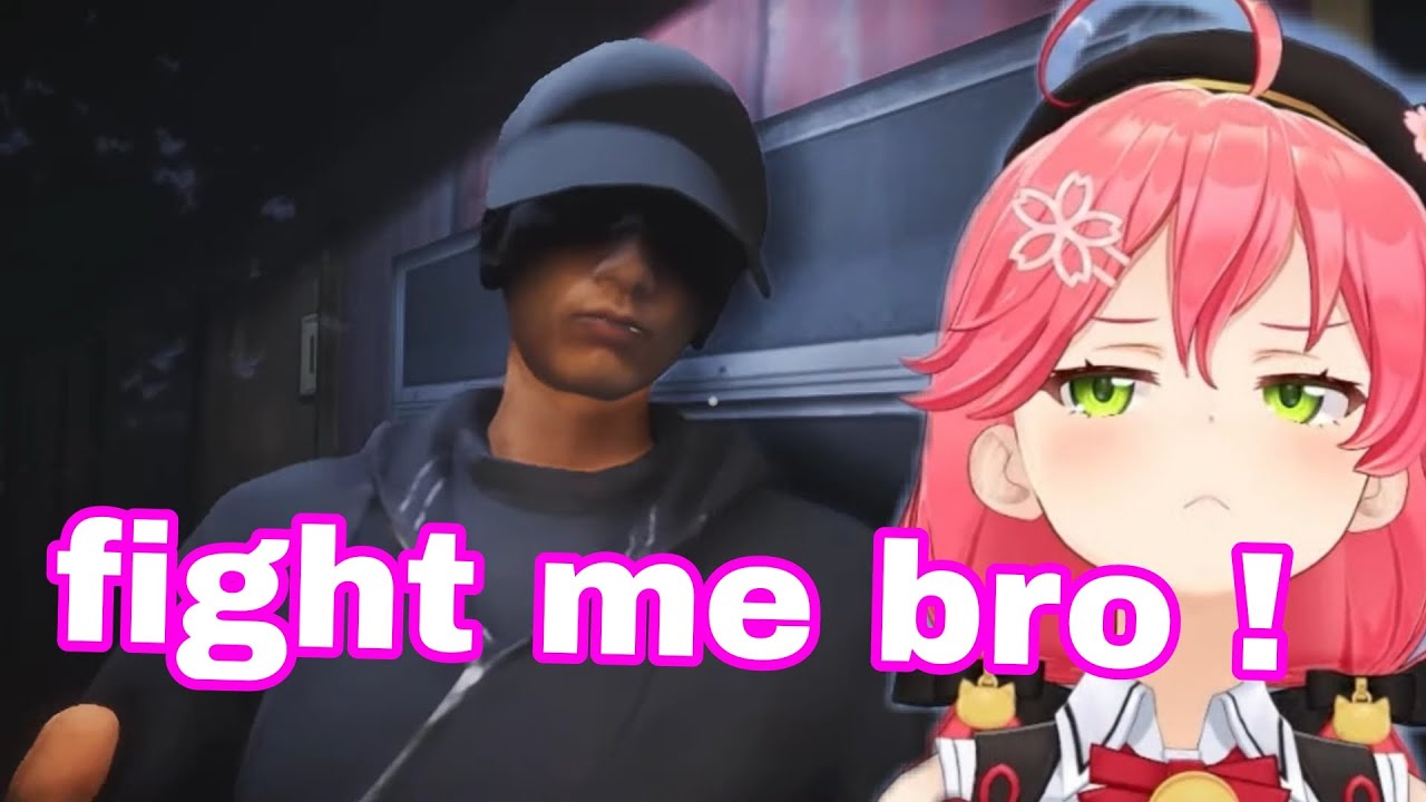 Sakura Miko Trash Talk And Spit On a Sus Guy Outside Her Appartmen | The Bath house [Hololive]