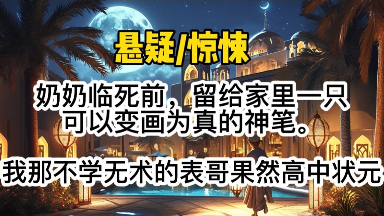 奶奶临死前，留给家里一只可以变画为真的神笔。大伯画出清北录取通知书，我那不学无术的表哥果然高中状元。二姑用画出的1亿彩票…