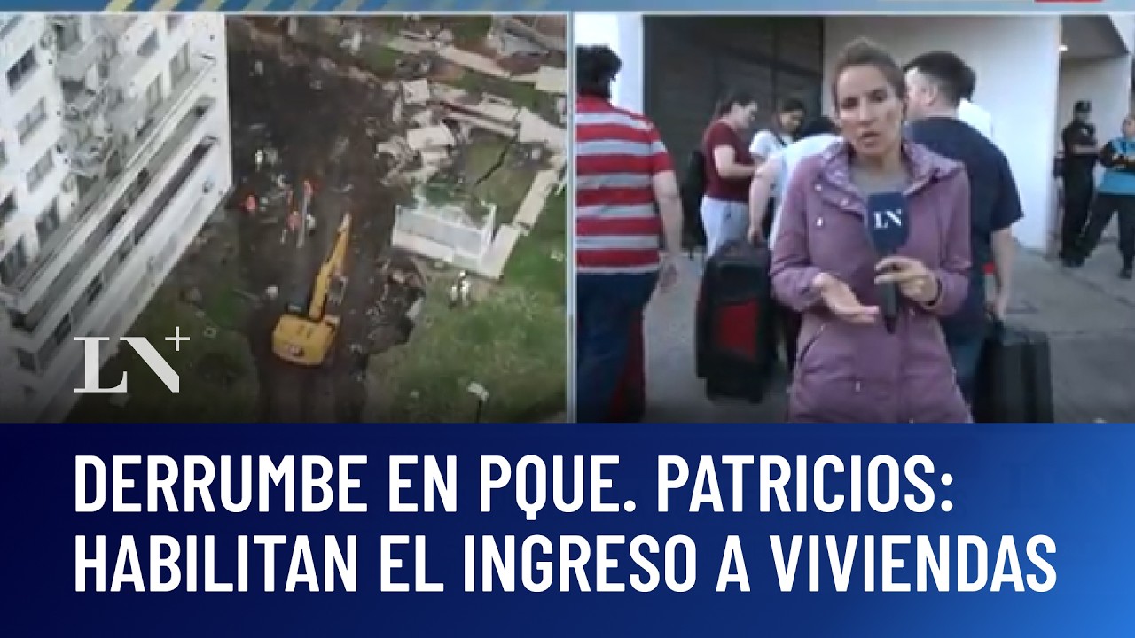 Derrumbe en Parque Patricios: los vecinos podrán ingresar a sus viviendas