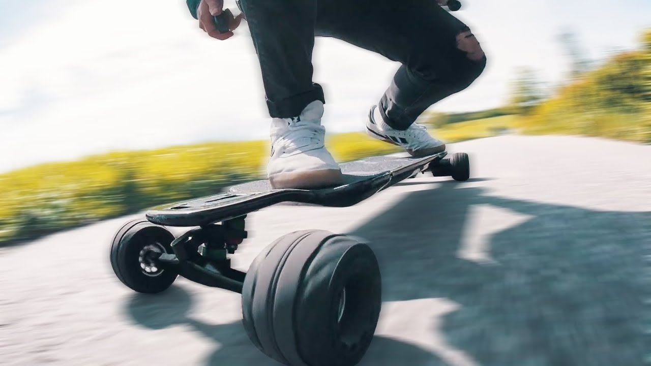 INSANE New Airless Electric Skateboard Wheels YouTube