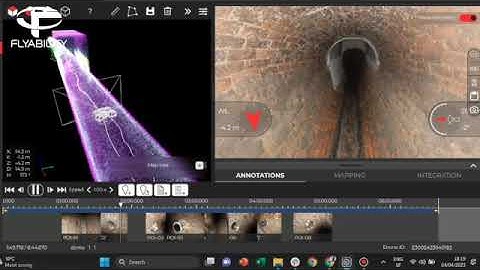 Drone culvert inspection and mapping with the Elios 3 and inspector software
