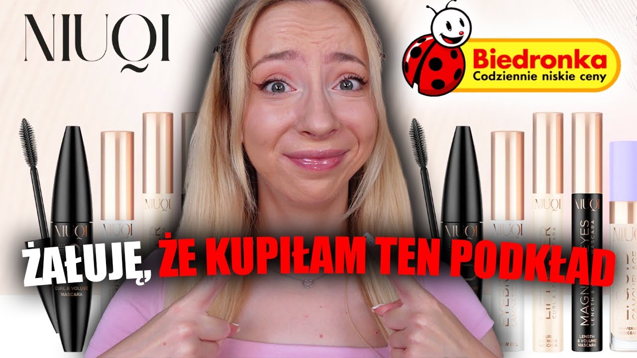 KOSMETYKI NIUQI PONOWNIE W BIEDRONCE! | TEST HITÓW I PODKŁADU