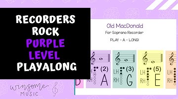 Old MacDonald Recorder Playalong Video