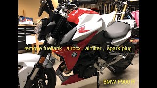 Bmw F900R Remove Verwijderen Plastic Fuel Tank Airbox Sparkplugs
