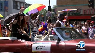 LA Pride Parade returns after 2 years due to pandemic; thousands flock to Hollywood event | ABC7