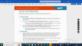 New Perspectives Excel 2019 | Module 3: SAM Project 1a Scrub Jay Peripherals