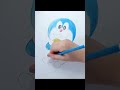 Doraemon drawing eating dorayaki 🍩 | relaxing pencil art