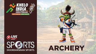 LIVE - Archery - Khelo India Tribal Games 2026, Chhattisgarh | Day 10 | Doordarshan Sports screenshot 3