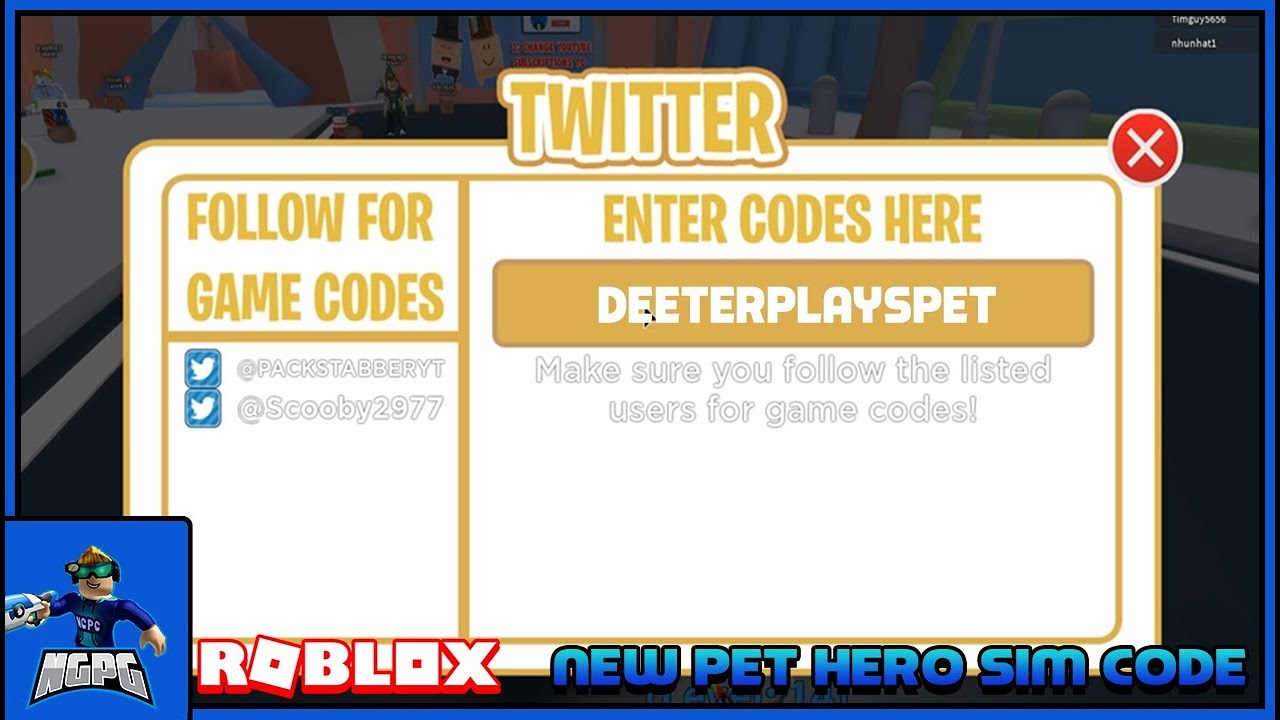 new-deeterplays-pet-code-for-packstabber-s-pet-hero-simulator-roblox-youtube