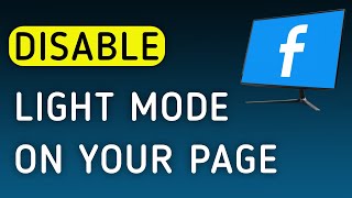 How To Disable Light Mode On Your Page On Facebook App On PC (New Update) screenshot 4