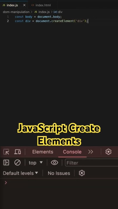 The ultimate guide to JavaScript elements creation - YouTube
