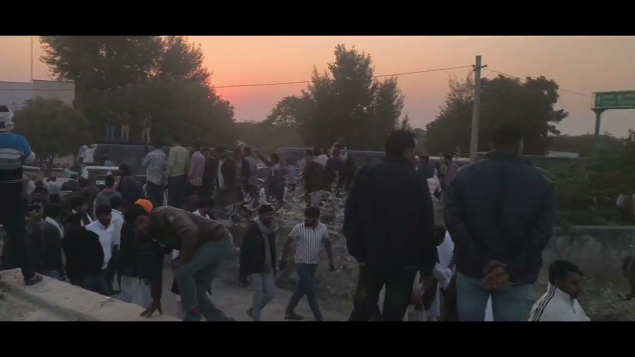 HUNUMAN BENIWAL PADU KALAN Me RELI || HUNUMAN BENIWAL RLP NE LAGAYA 10 KM LAMBA JAM || 