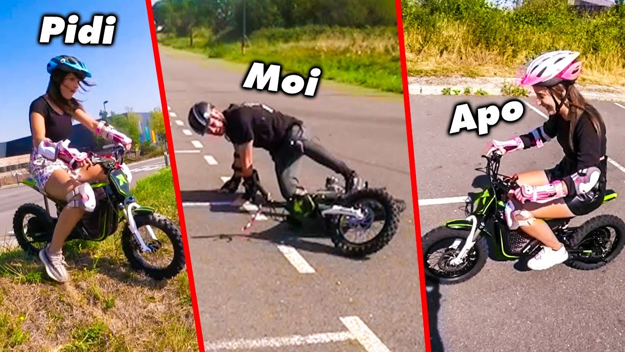 PIDI ET APO ESSAYENT MA MOTO ELECTRIQUE !