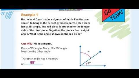 Grade 4 Chapter 14 Lesson 7 Solve Problems with Angles