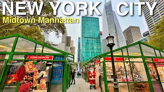 LIVE New York City 🇺🇸 Explore Central Park & Bryant Park Winter Village (November 2, 2021)