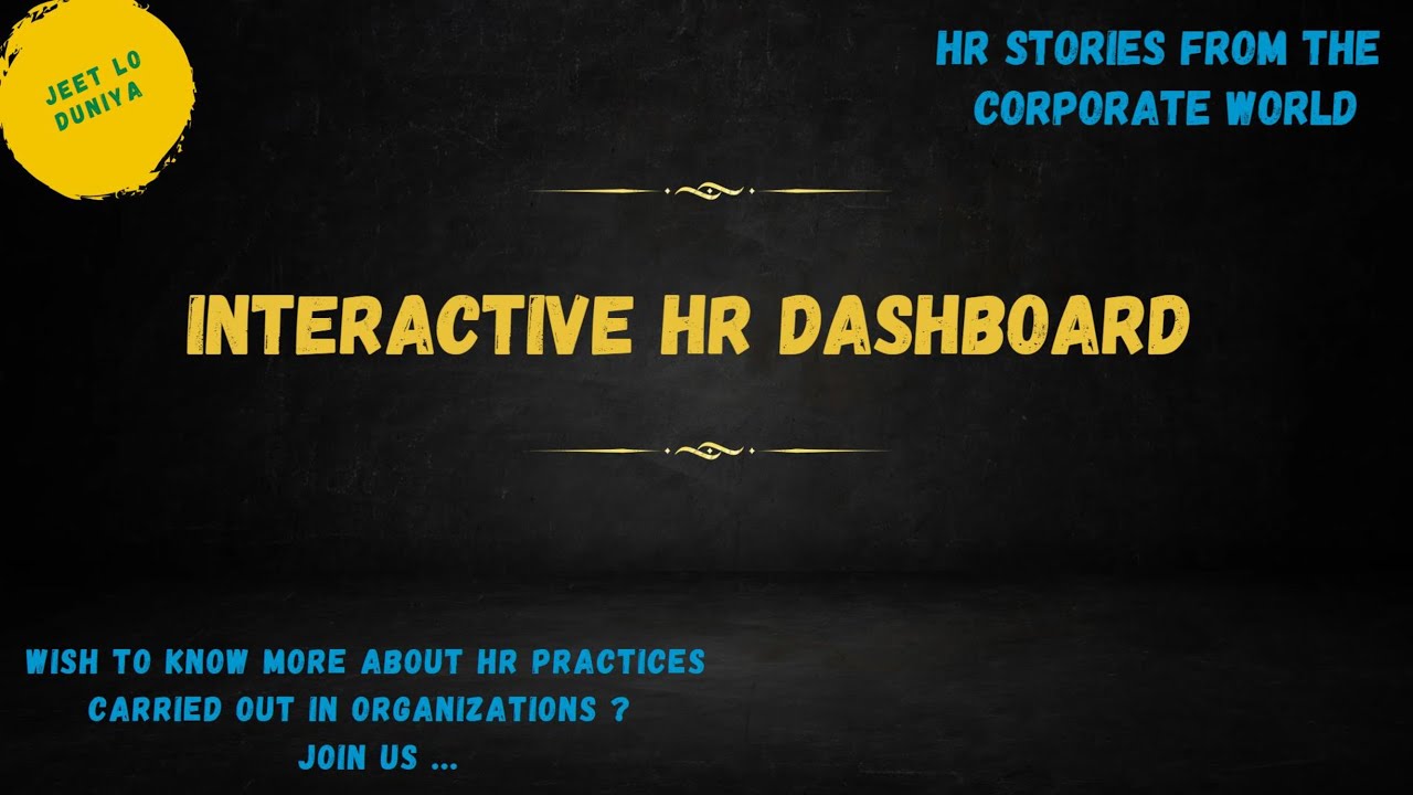 Interactive HR Dashboard YouTube