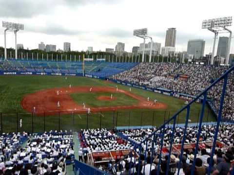 都大会決勝戦：日大三高が早実の主軸を抑えた1回表2011