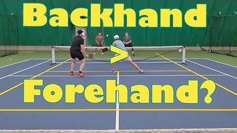 Can a BACKHAND be better than a FOREHAND? Why conventional wisdom is wrong! #pickleballhighlights