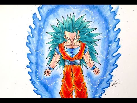 Goku super saiyan 3 blue by artizhd ❤  Desenho surrealismo, Desenho de  anime, Desenhando retratos