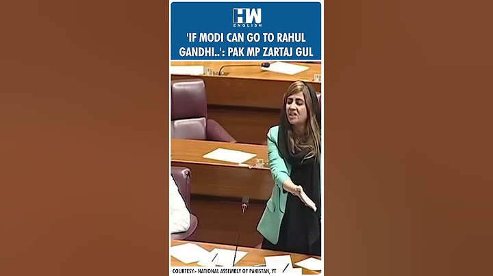 #Shorts | 'If Modi Can Go To Rahul Gandhi..': Pak MP Zartaj Gul | India | Pakistan National Assembly